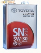 Масло TOYOTA MOTOR OIL 5W30 SN/GF-5 моторное синтетическое 4 л 5W30 п/с 4L