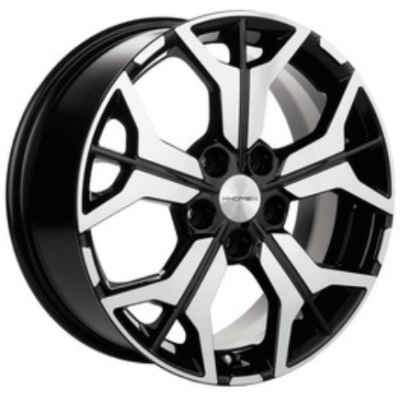 Khomen KHW 1715 7x17 5*114.3 ET48.5 DIA67.1 Black-FP Литой