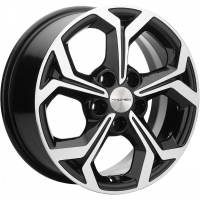 Khomen KHW 1606 6.5x16 5*114.3 ET50 DIA66.1 Black-FP Литой
