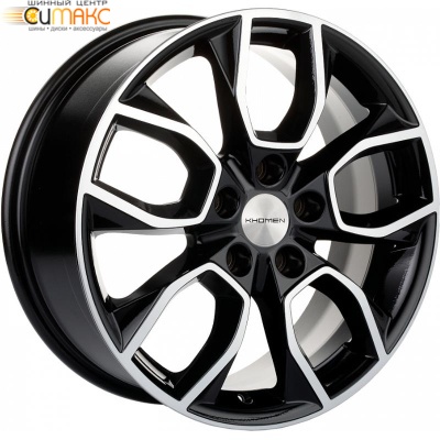 Khomen KHW 1713 7x17 5*114.3 ET45 DIA67.1 Black-FP Литой