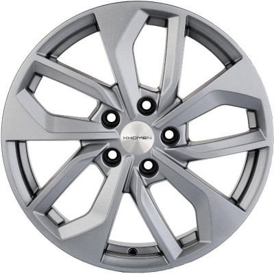 Khomen KHW 1703 7x17 5*112 ET40 DIA57.1 G-Silver Литой