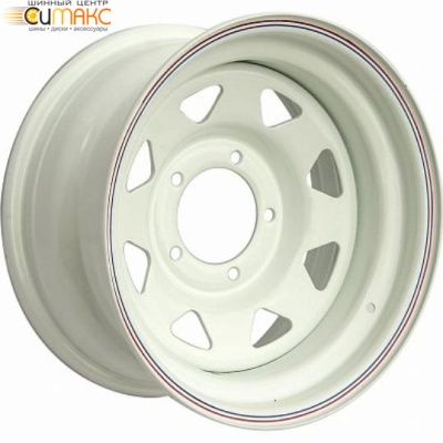 Off Road Wheels УАЗ 7x16 5*139.7 ET0 DIA110.1 White Штампованный