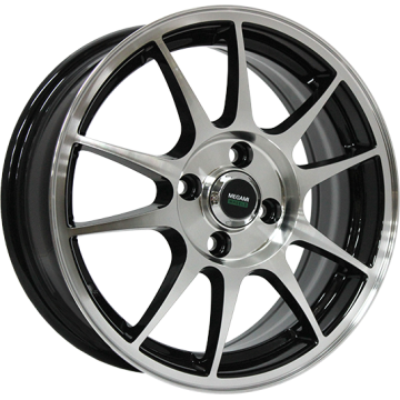 Megami MGM-5 6x14 4*100 ET43 DIA60.1 BKF Литой
