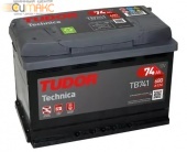 Аккумулятор TUDOR Technica 74 А/ч прямая L+ EN 680A, 278x175x190 TB741