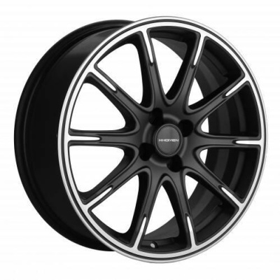 Khomen KHW 1707 6.5x17 4*100 ET43 DIA60.1 Black-FP Matt Литой