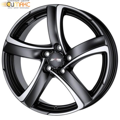 Alutec Shark 7.5x17 5*112 ET38 DIA70.1 Racing black front polished Литой