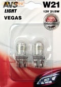 Лампа AVS Vegas в блистере 12V. W21/5W(W3x16q)- 2 шт.