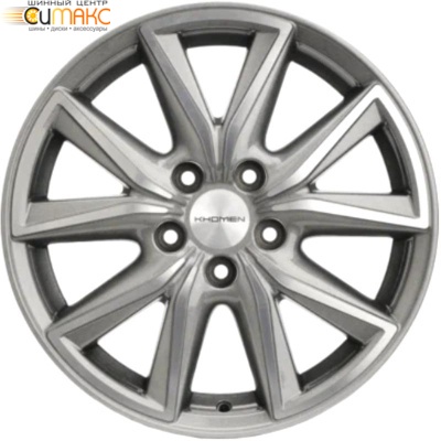 Khomen KHW 1706 7x17 5*108 ET40 DIA54.1 Gray-FP Литой