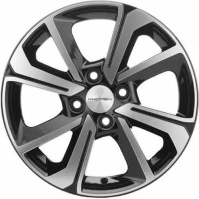 Khomen KHW 1501 6x15 4*100 ET37 DIA60.1 Black-FP Литой