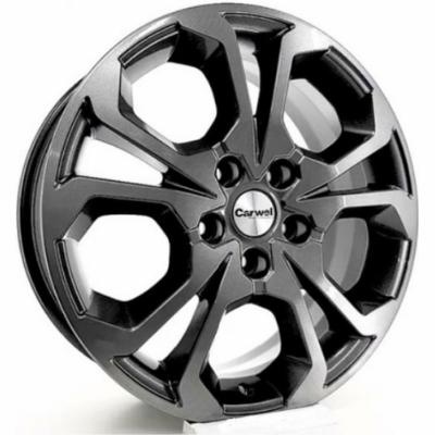 Carwel Шира 6.5x17 5*114.3 ET40 DIA64.1 BL Литой