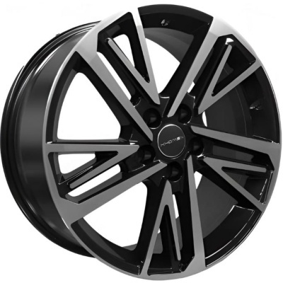 Khomen KHW 1815 8x18 5*112 ET39 DIA66.6 Black-FP Литой