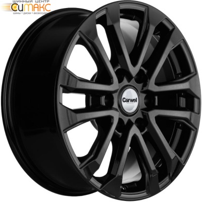 Carwel Пур 7.5x18 6*139.7 ET25 DIA106.1 BL Литой