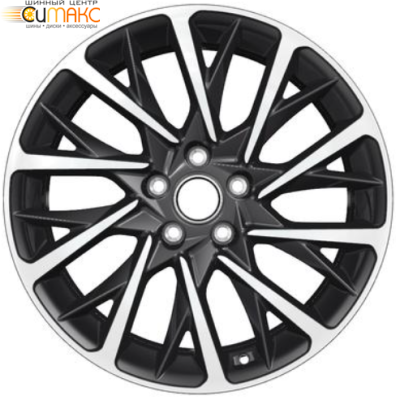 Khomen KHW 1804 7.5x18 5*108 ET45 DIA65.1 Black-FP Литой