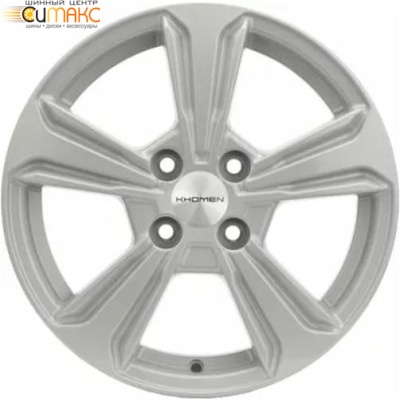 Khomen KHW 1502 6x15 4*100 ET46 DIA54.1 F-Silver Литой