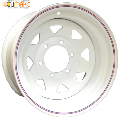 Off Road Wheels Nissan/Toyota 8x17 6*139.7 ET-25 DIA110.1 White Штампованный