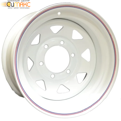 Off Road Wheels Nissan/Toyota 8x16 6*139.7 ET-19 DIA110.1 White Штампованный