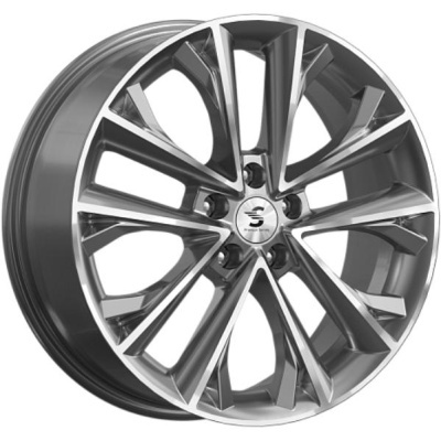 Скад КР012 7x18 5*114.3 ET38 DIA67.1 Diamond gloss graphite Литой
