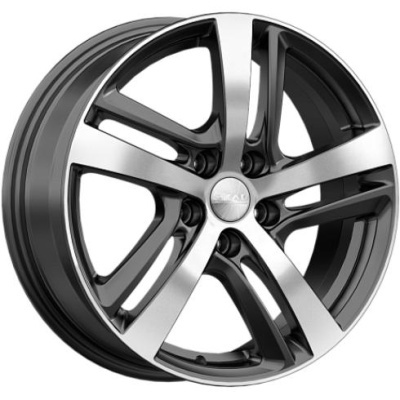 Скад Сеул 6.5x17 5*114.3 ET37 DIA66.6 Алмаз бархат новый Литой