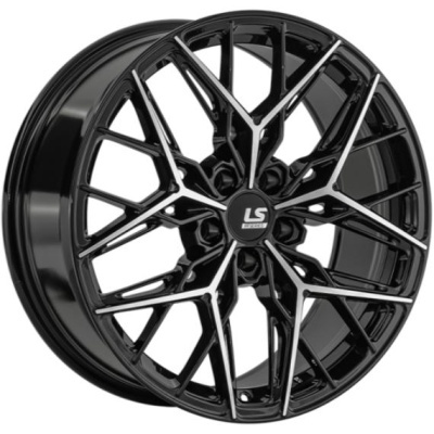 LS FlowForming RC106 9x19 5*112 ET44 DIA66.6 BKF Литой