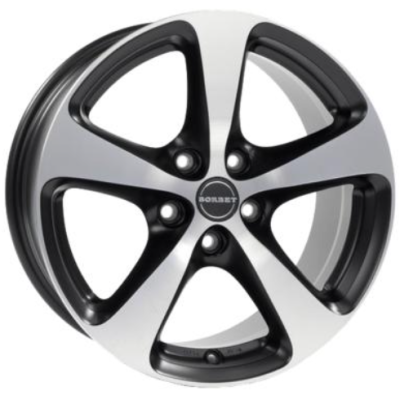 Borbet CC 7x16 5*115 ET40 DIA70.1 Black Polished Glossy Литой