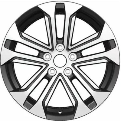 Khomen KHW 1803 7x18 5*114.3 ET48.5 DIA67.1 Black-FP Литой