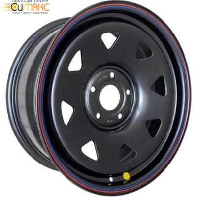 Off Road Wheels Jeep 7x16 5*114.3 ET0 DIA84.1 Black Штампованный