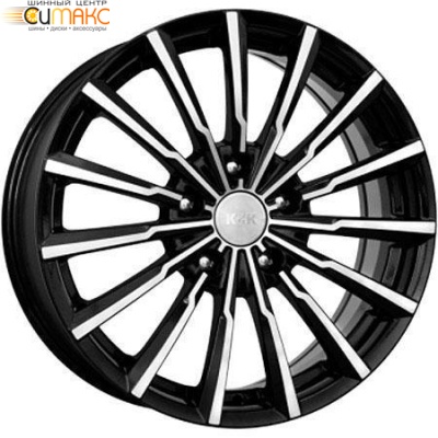 K&K Акцент 5.5x14 4*100 ET45 DIA67.1 Алмаз черный Литой