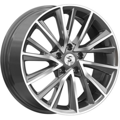 Скад КР010 7.5x18 5*114.3 ET39 DIA60.1 Diamond gloss graphite Литой