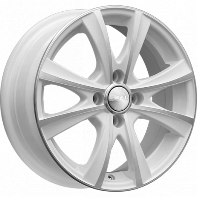 Скад Мальта 6x15 4*100 ET48 DIA54.1 Алмаз белый Литой