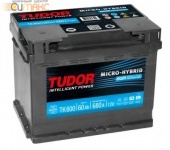Аккумулятор TUDOR AGM 60 А/ч обратная R+ EN 680A, 242x175x190 TK600 впар