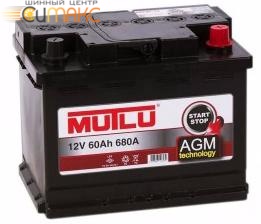 Аккумулятор MUTLU Start-Stop Plus 60 А/ч обратная R+ EN 680A, 242x175x190 AGM.L2.60.068.A
