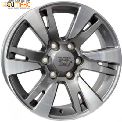 WSP Italy Venere W1765 10x22 6*139.7 ET20 DIA106.1 Antracite polished Литой