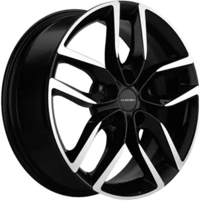 Khomen KHW 1708 6.5x17 5*114.3 ET46 DIA67.1 Black-FP Литой