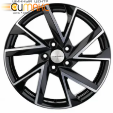Khomen KHW 1714 7x17 5*112 ET49 DIA57.1 Black-FP Литой