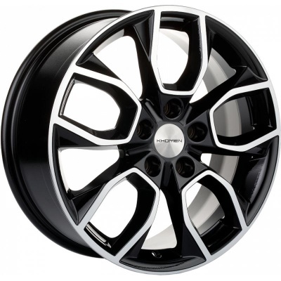 Khomen KHW 1713 7x17 5*114.3 ET49 DIA67.1 Black-FP Литой
