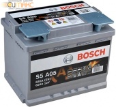 Аккумулятор BOSCH Start-stop 60 А/ч обратная R+ EN 680A, 242x175x190 0 092 S5A 050
