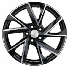 Khomen KHW 1714 7x17 5*112 ET45 DIA57.1 Black-FP Литой