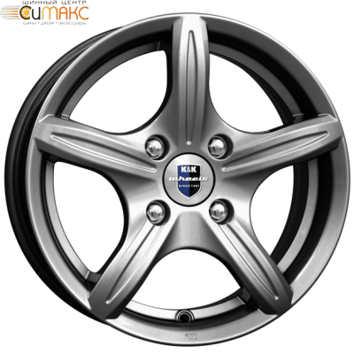 K&K Мирель 6x14 4*98 ET38 DIA67.1 Дарк платинум Литой