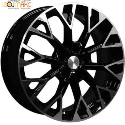 Khomen KHW 1718 7x17 5*108 ET45 DIA60.1 Black-FP Литой