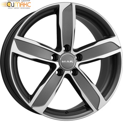 MAK Stadt 8x18 5*112 ET50 DIA57.1 Gunmetal Mirror Face Литой