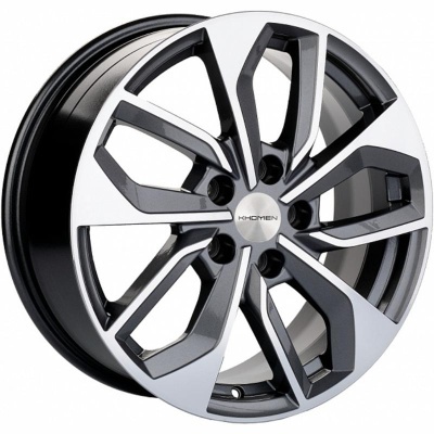 Khomen KHW 1703 7x17 5*112 ET46 DIA66.6 Gray-FP Литой