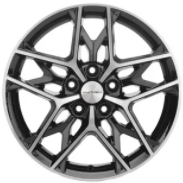 Khomen KHW 1709 7x17 5*114.3 ET43 DIA67.1 Black-FP Литой