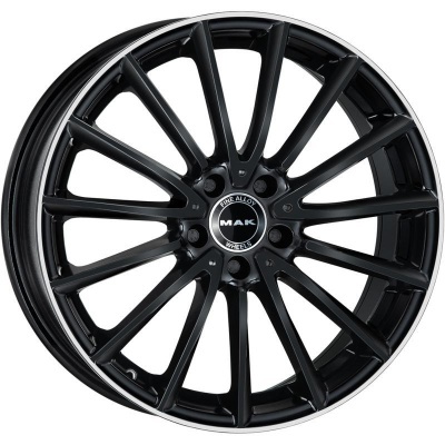 MAK Komet 8x18 5*112 ET33 DIA66.6 Gloss Black Mirror Ring Литой
