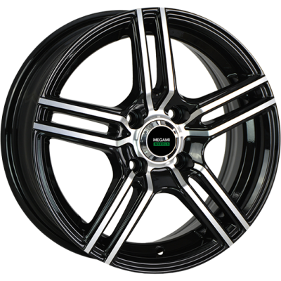Megami MGM-1 5.5x14 4*100 ET43 DIA60.1 BKF Литой