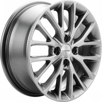 Khomen KHW 1506 6x15 4*100 ET37 DIA60.1 G-Silver Литой