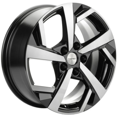 Khomen KHW 1712 7x17 5*114.3 ET43.5 DIA67.1 Black-FP Литой