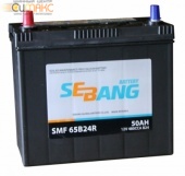 Аккумулятор SEBANG SMF 50 А/ч прямая L+ EN 480A, 238x129x227 SMF 65B24R