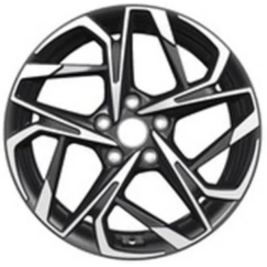 Khomen KHW 1716 7x17 5*114.3 ET45 DIA66.1 Black-FP Литой
