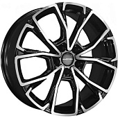 Khomen KHW 1907 7.5x19 5*114.3 ET45 DIA66.1 Black-FP Литой