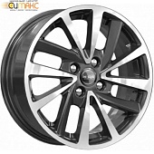 K&K КС899 6x15 4*100 ET37 DIA60.1 Алмаз черный Литой